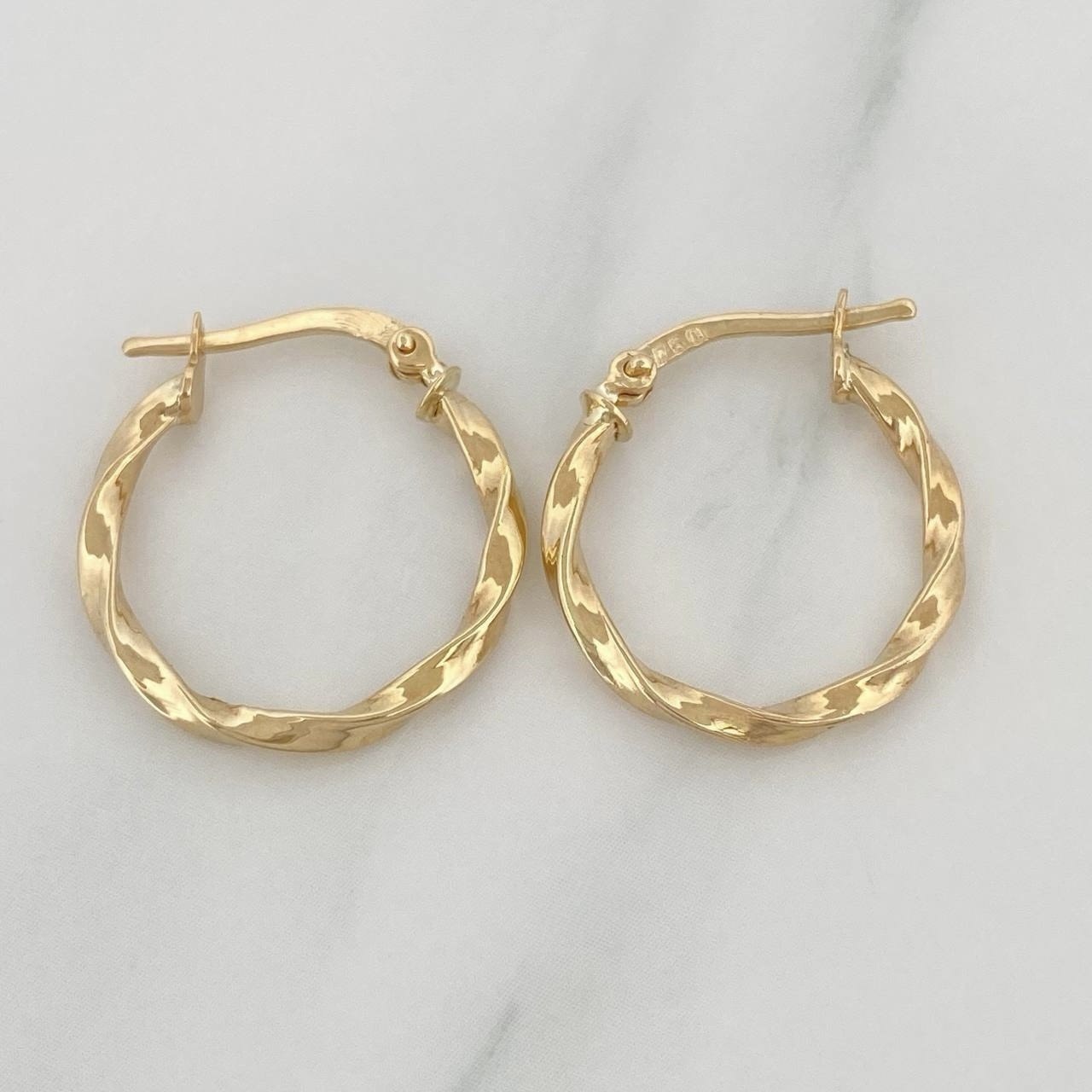 Candongas Kari 1.35 g / 2 cm Oro Amarillo 18K