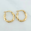 Candongas Kari 2.15 g / 2 cm Oro Amarillo 18K
