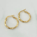Candongas Kari 1.35 g / 2 cm Oro Amarillo 18K