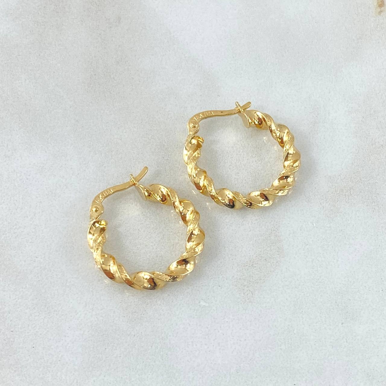 Candongas Lizy 1.3gr / 1.7cm / Oro Amarillo 18K ©