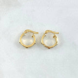 Candongas Tornillo 1.6gr / 1.5cm / Oro Amarillo 18K ©