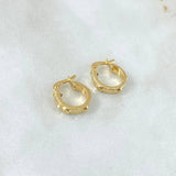 Candongas Tornillo 1.35gr / 1.3cm / Oro Amarillo 18K *