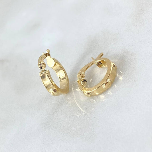 Candongas Tornillo 1.6gr / 1.5cm / Oro Amarillo 18K ©