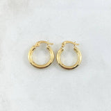 Candongas Jass 1.35gr / 1.7cm / Oro Amarillo 18K
