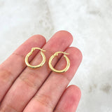 Candongas Jass 1.35gr / 1.7cm / Oro Amarillo 18K