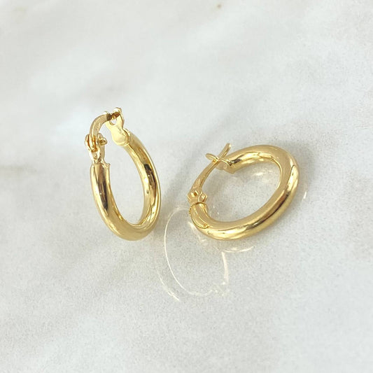 Candongas Jass 1.35gr / 1.7cm / Oro Amarillo 18K