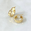 Candongas Diani 1gr / 1.1cm / Bordes Puntados Oro Amarillo 18K *