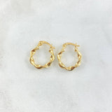 Candongas Amber 1.1gr / 1.6cm / Oro Amarillo 18K *