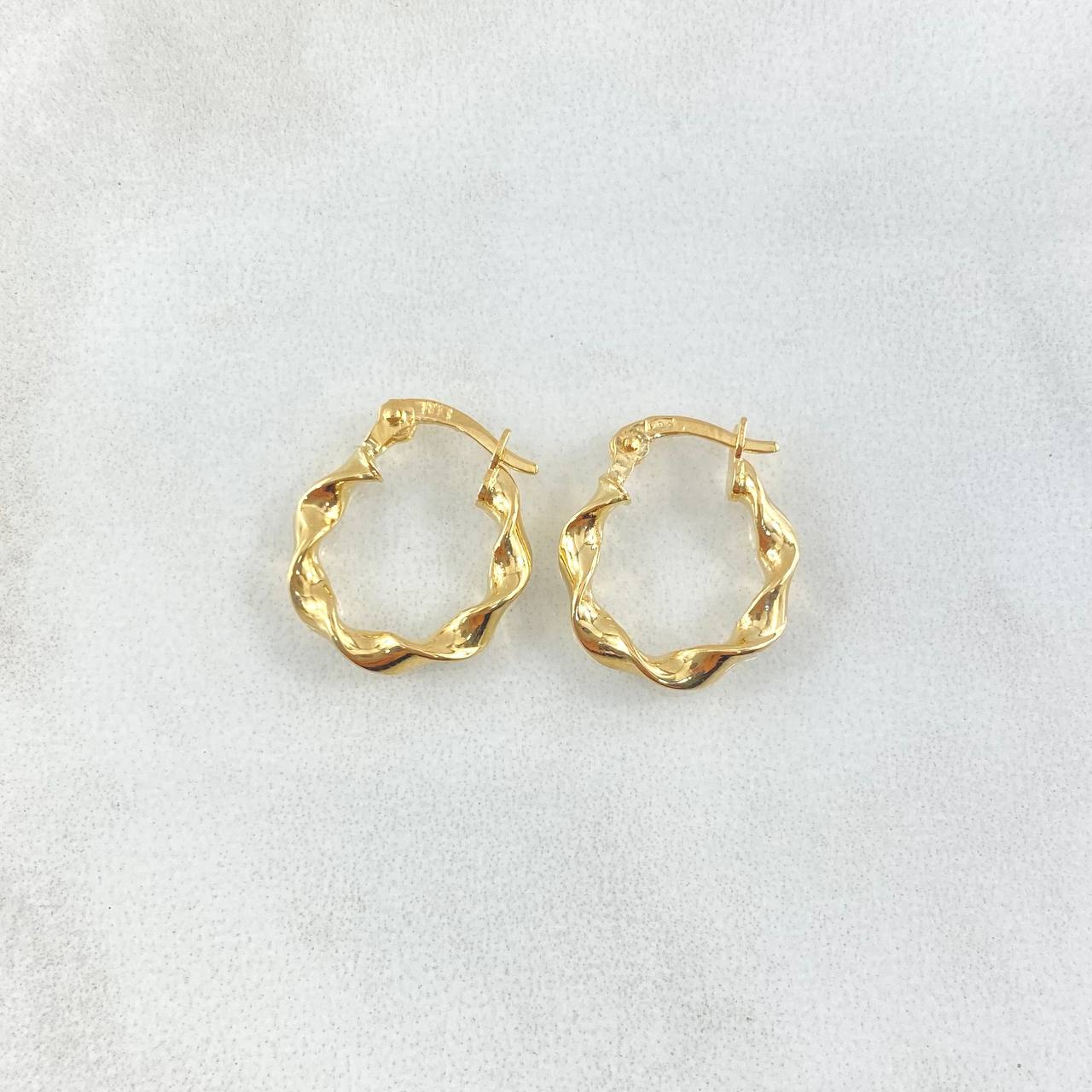 Candongas Amber 1.2gr / 1.5cm / Oro Amarillo 18K