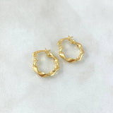 Candongas Amber 1.2gr / 1.5cm / Oro Amarillo 18K
