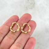 Candongas Amber 1.2gr / 1.5cm / Oro Amarillo 18K