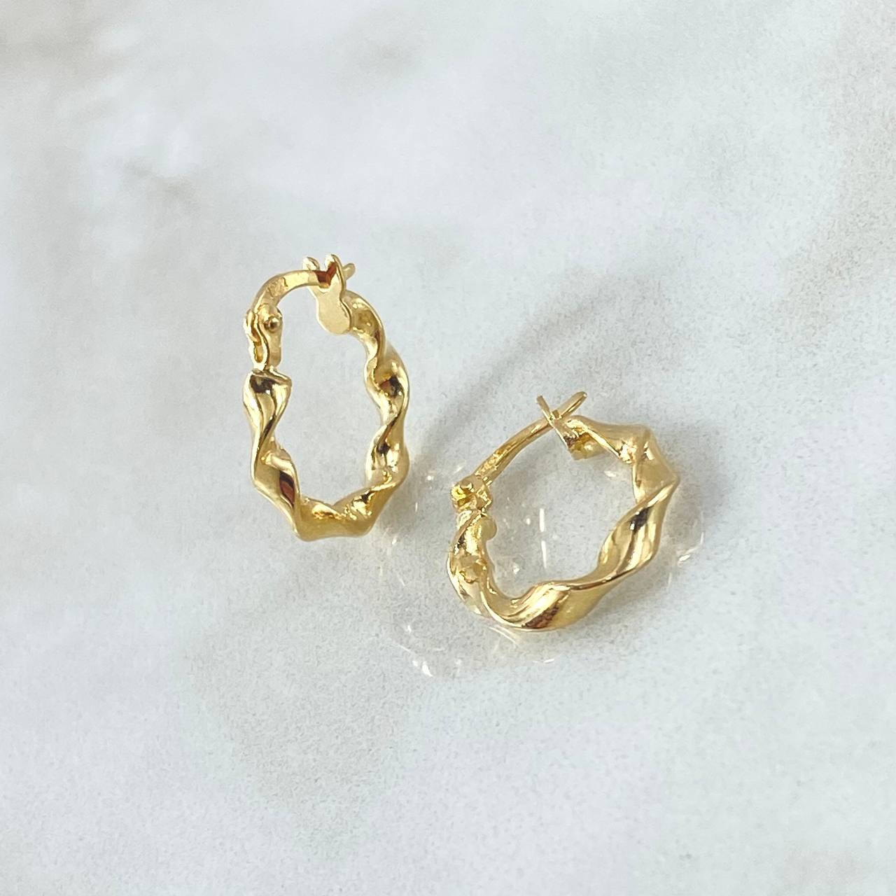 Candongas Amber 1.2gr / 1.5cm / Oro Amarillo 18K