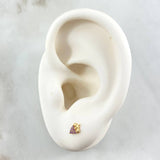 Topos Uva 0.6gr / 6cm / Morado Oro Amarillo 18K