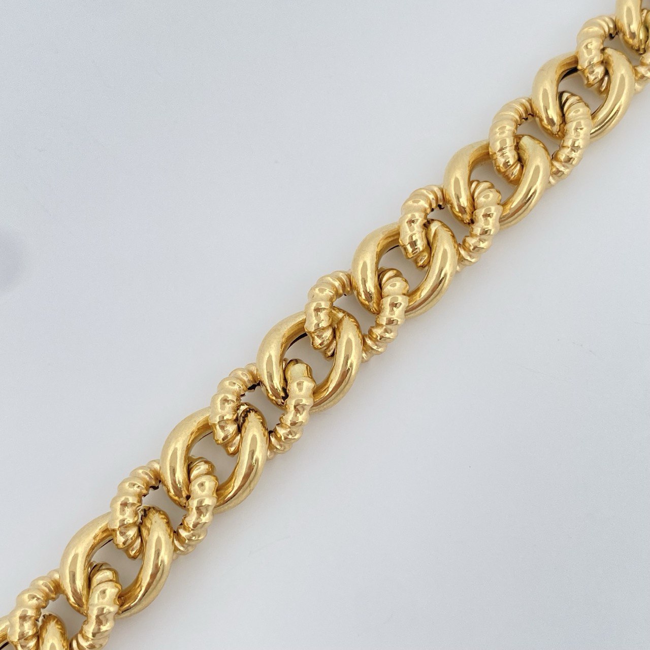 Pulso Cubano 10.55gr / 20cm / +1 Oro 18K $