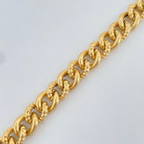 Pulso Cubano 10.55gr / 20cm / +1 Oro 18K $