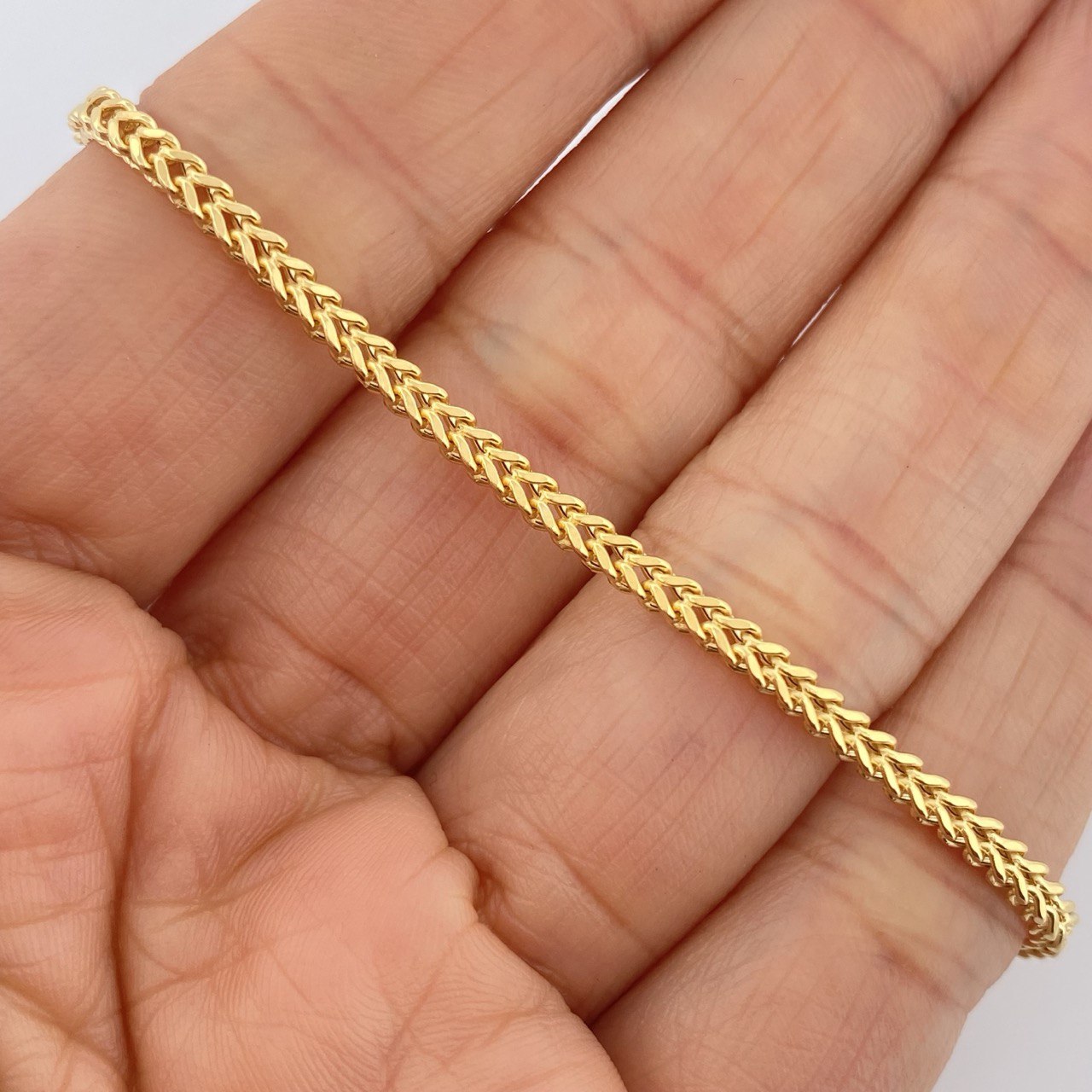 Pulso Franco 3.15gr / 20.5cm / +3 Oro 18K $