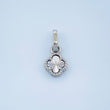 Dije Trebol 0.45gr / 1cm / Oro Blanco 18K &