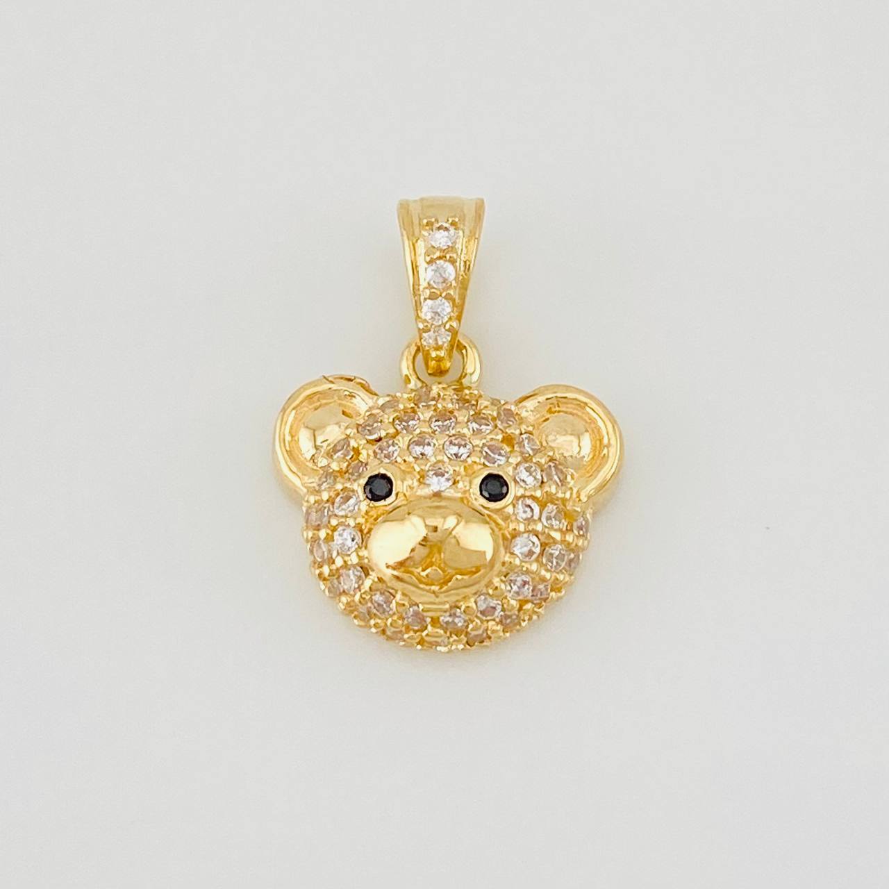 Dije Rostro Oso 1.95g / 1.5cm Oro Amarillo 18K