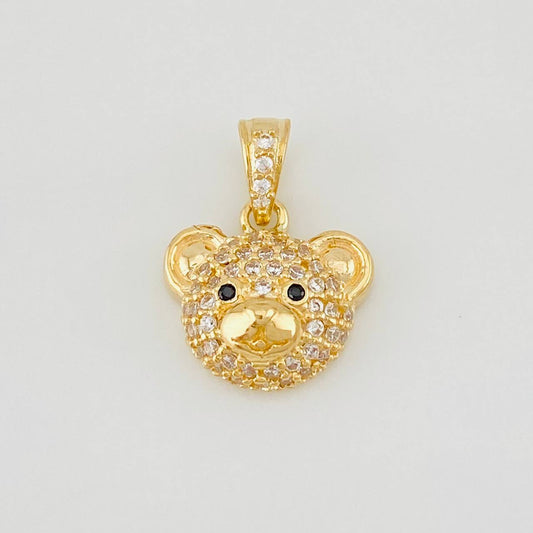 Dije Rostro Oso 1.95g / 1.5cm Oro Amarillo 18K