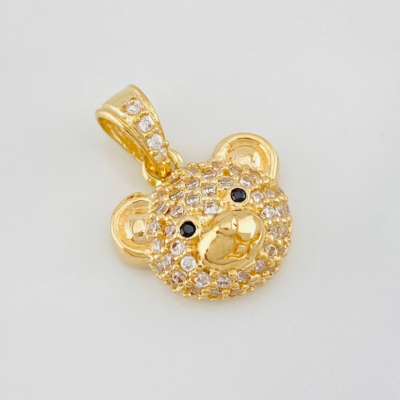 Dije Rostro Oso 1.95g / 1.5cm Oro Amarillo 18K