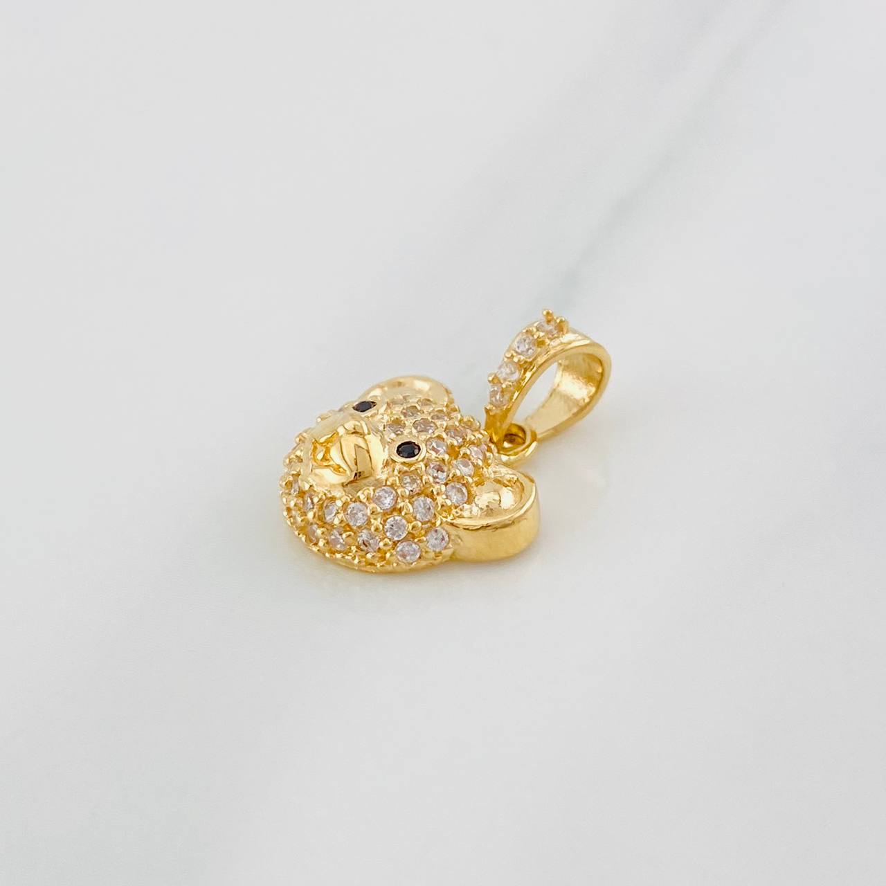 Dije Rostro Oso 1.95g / 1.5cm Oro Amarillo 18K