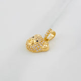 Dije Rostro Oso 1.95g / 1.5cm Oro Amarillo 18K