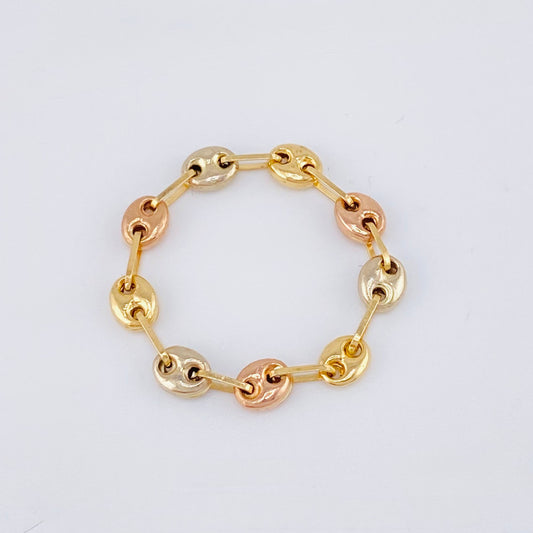 Anillo Gc 0.95gr / T10 1/2 - T11 / 4mm Tres Oros 18K *