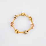 Anillo Gc 0.55gr / T5 - T5 1/2 / 3mm Tres Oros18K *