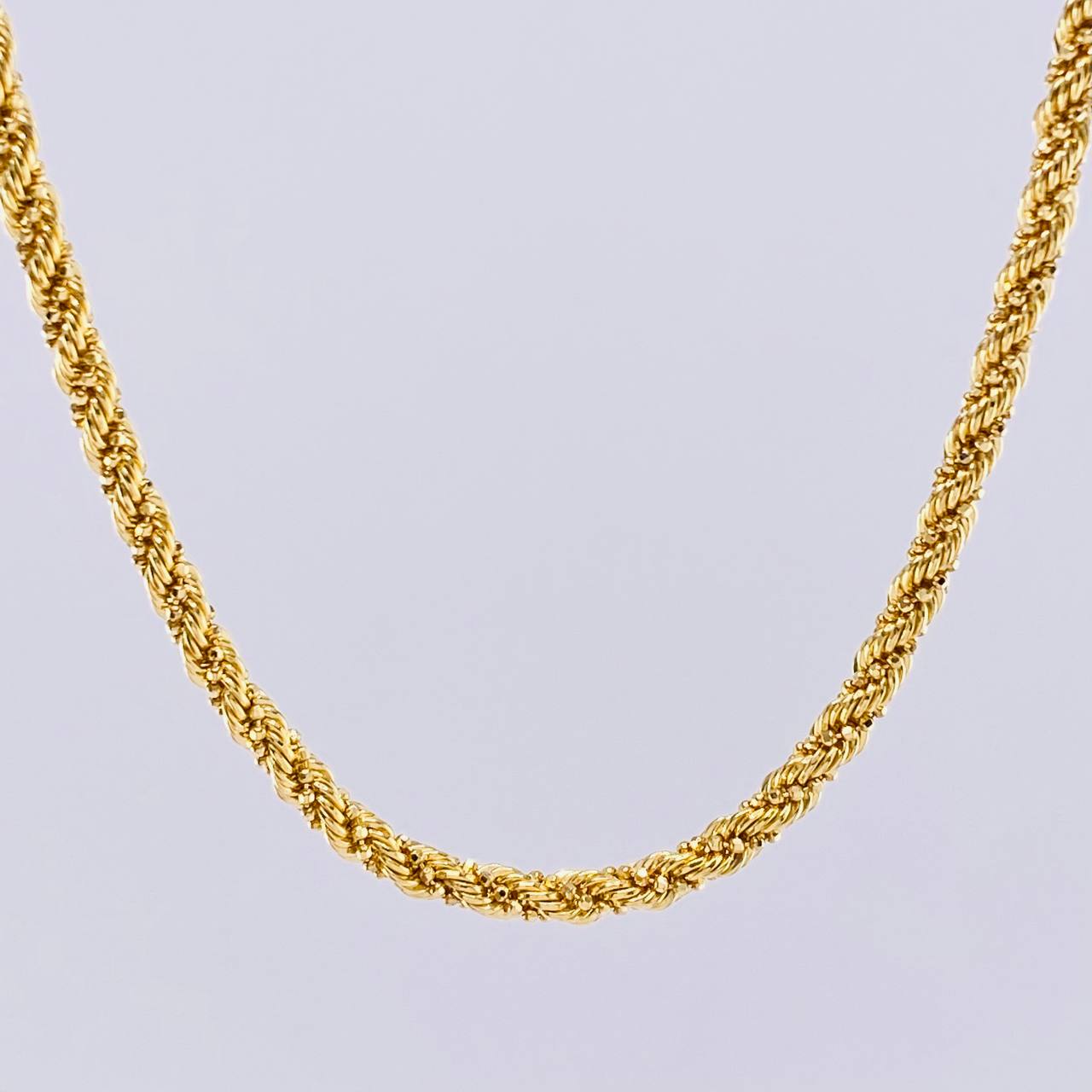 Cadena Lazo Militar 14.45gr / 60cm / 3.3mm Oro Amarillo +3 18K *