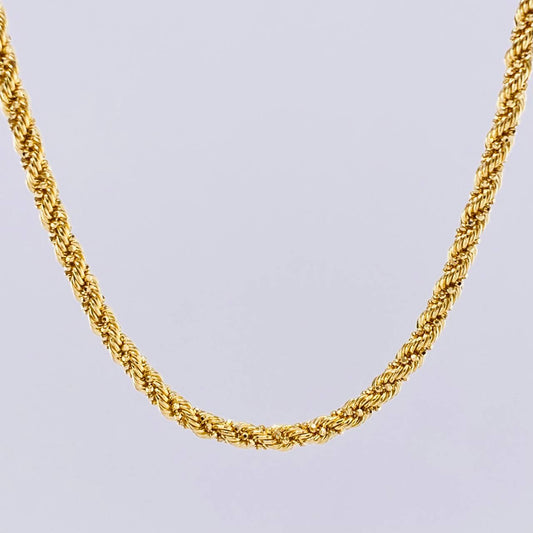 Cadena Lazo Militar 14.45gr / 60cm / 3.3mm Oro Amarillo +3 18K *