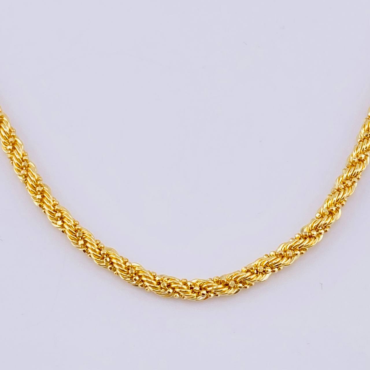 Cadena Lazo Militar 14.45gr / 60cm / 3.3mm Oro Amarillo +3 18K ©