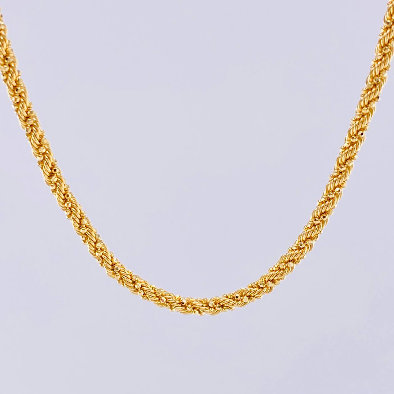 Cadena Lazo Militar 9.45gr / 45cm / 3mm Oro Amarillo +3 18K *