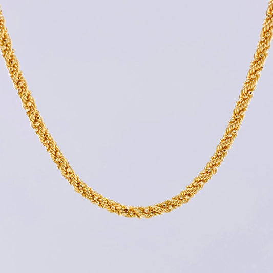 Cadena Lazo Militar 9.45gr / 45cm / 3mm Oro Amarillo +3 18K *