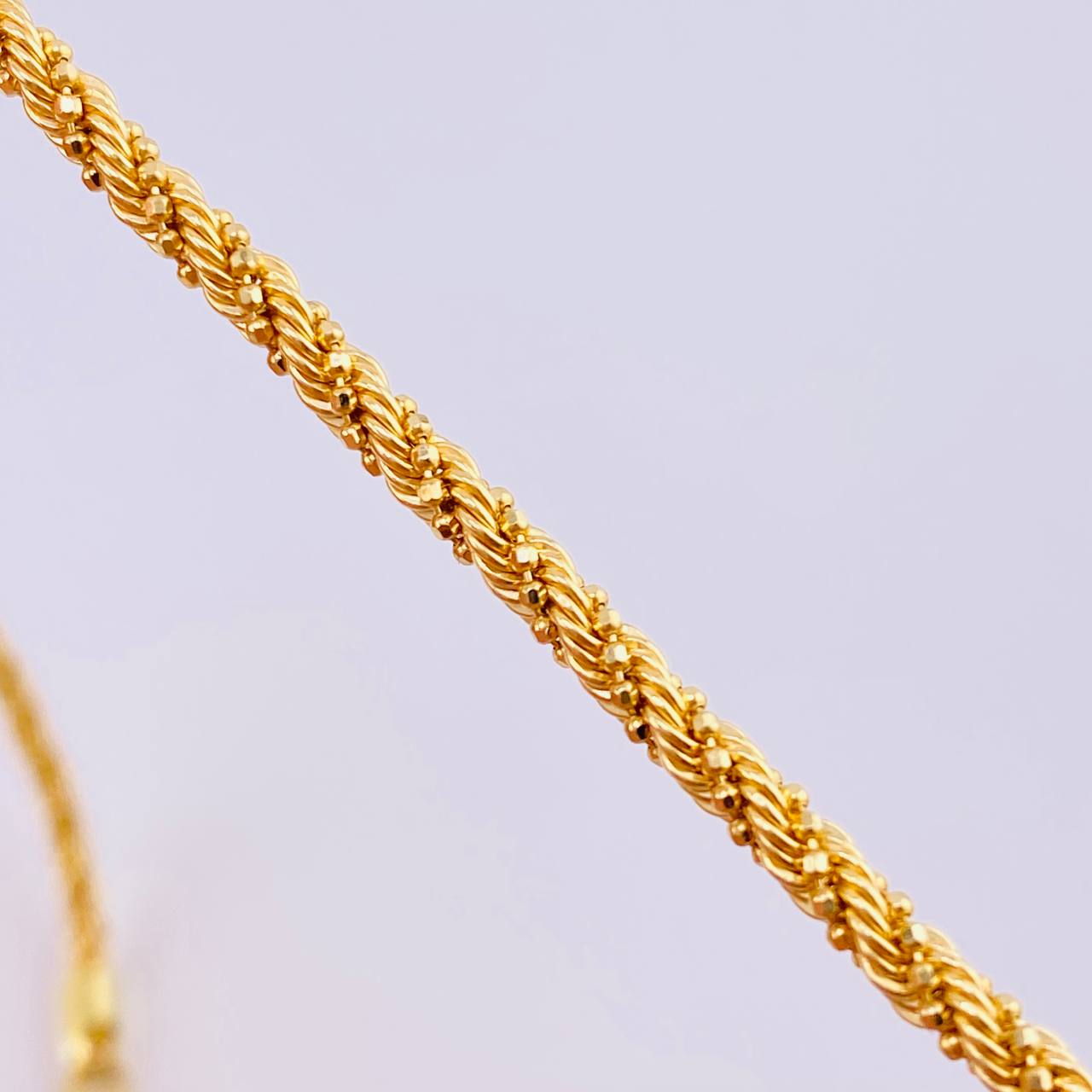 Cadena Lazo Militar 9.6gr / 45cm / 3mm Oro Amarillo +3 18K ©