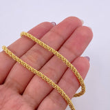 Cadena Lazo Militar 9.45gr / 45cm / 3mm Oro Amarillo +3 18K *