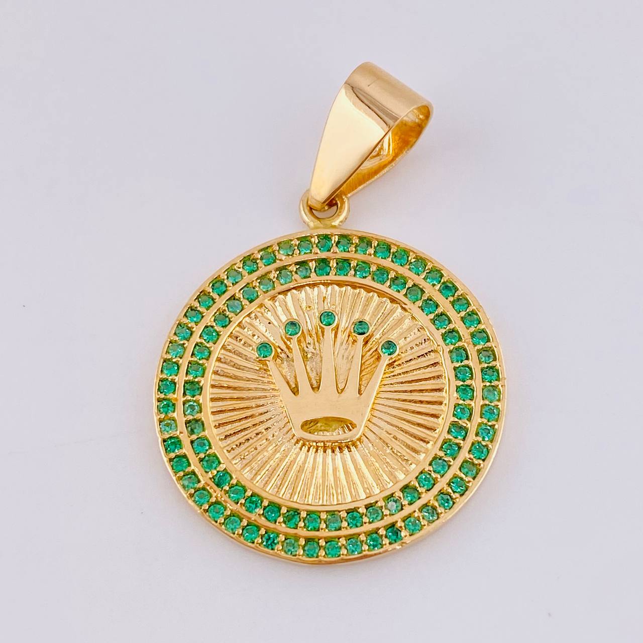 Dije Corona Circular 5gr / 3.3cm / Oro Amarillo 18K *