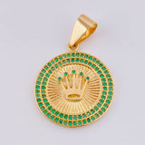 Dije Corona Circular 5gr / 3.3cm / Oro Amarillo 18K *