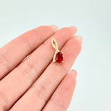 Dije Nota Sol Rojo 1.25gr / 1.8cm / Oro Amarillo 18K