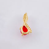 Dije Nota Sol Rojo 1.25gr / 1.8cm / Oro Amarillo 18K