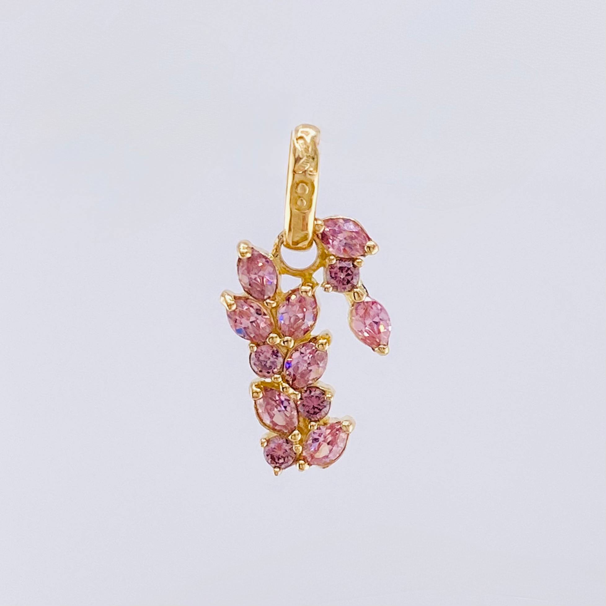 Dije Muerdago Abultado 1.25gr / 1.7cm / Oro Amarillo 18K
