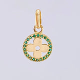 Dije Aro Trebol 1.25gr / 2cm / Oro Amarillo 18K