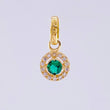 Dije Circular Tupido 0.85gr / 1.5cm / Oro Amarillo 18K