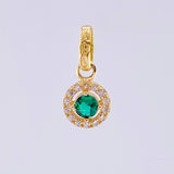 Dije Circular Tupido 0.85gr / 1.5cm / Oro Amarillo 18K