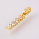 Dije Fila Intersecta 1.2gr / 2.3cm / Oro Amarillo 18K *