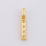 Dije Fila Intersecta 1.2gr / 2.3cm / Oro Amarillo 18K *