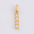 Dije Fila Intersecta 1.2gr / 2.3cm / Oro Amarillo 18K *