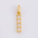 Dije Fila Intersecta 1.2gr / 2.3cm / Oro Amarillo 18K *