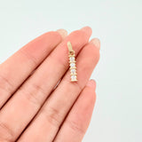 Dije Fila Intersecta 1.2gr / 2.3cm / Oro Amarillo 18K *