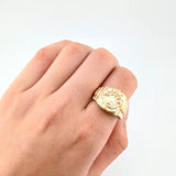 Anillo Correa Corona 7.45gr / T10 1/2 / Oro Amarillo 18K *