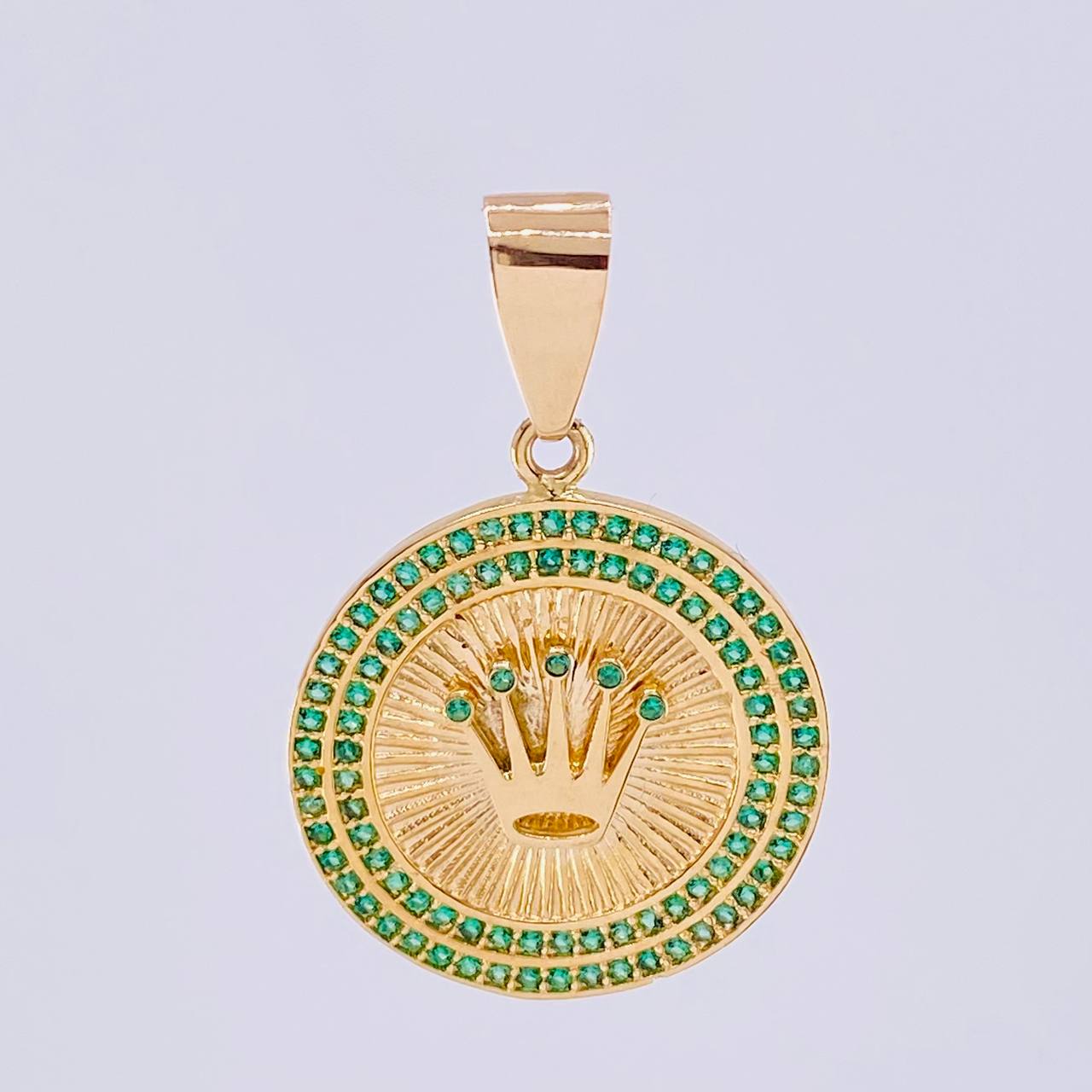 Dije Corona Circular 5gr / 3.3cm / Oro Amarillo 18K *